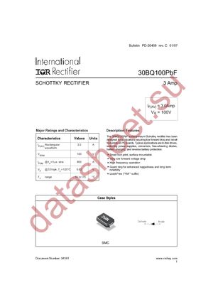 30BQ100PBF datasheet  